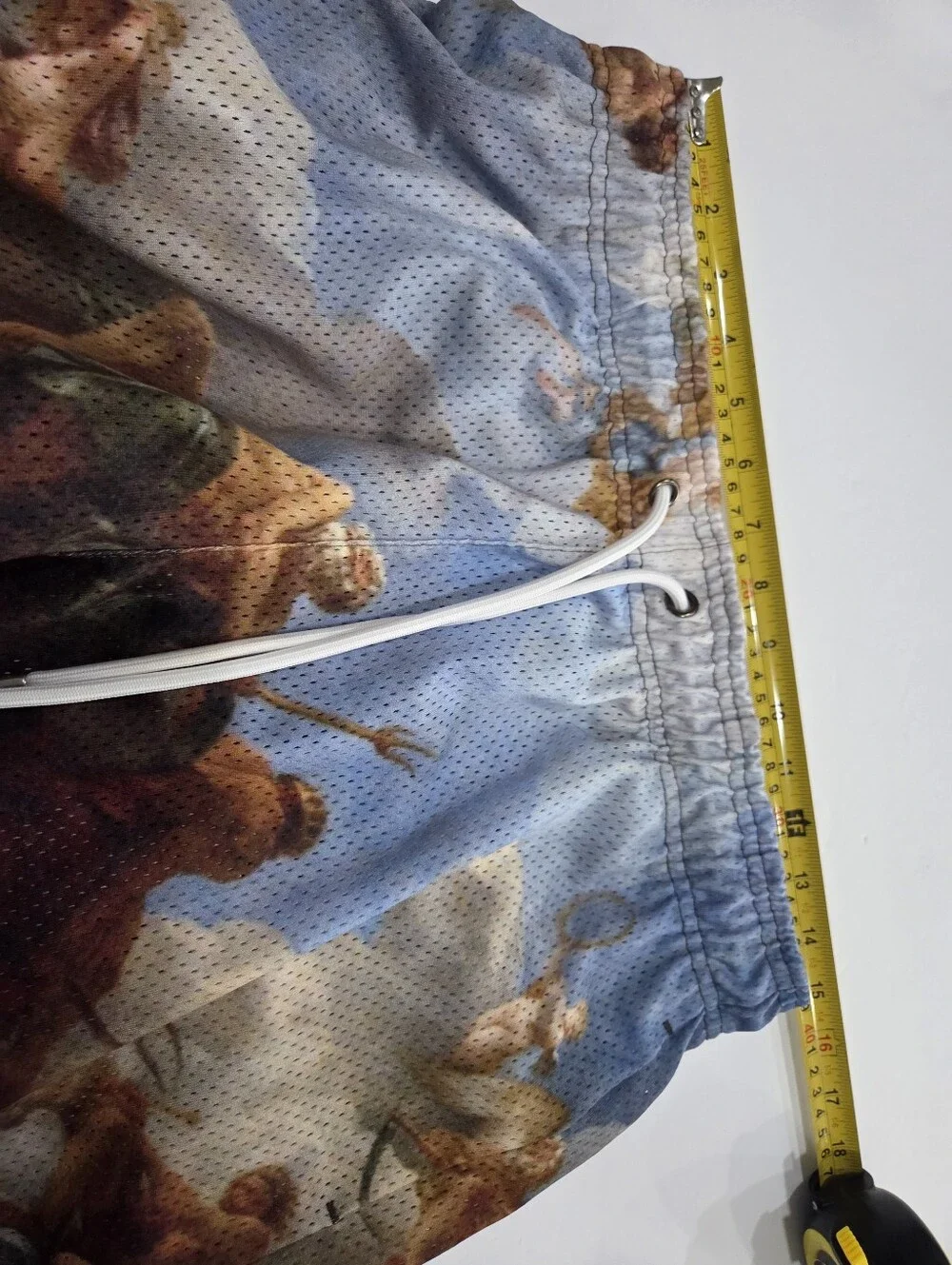 Kinetic Men's Blue & Multicolor Printed Athletic Shorts Sz.L